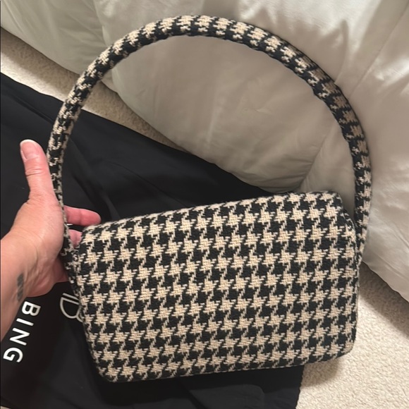 Anine Bing Houndstooth NICO Shoulder Bag - Picture 12 of 13